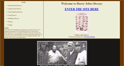 Desktop Screenshot of harryjobesdecoys.com