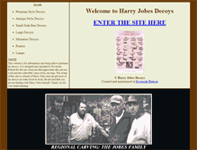 Tablet Screenshot of harryjobesdecoys.com